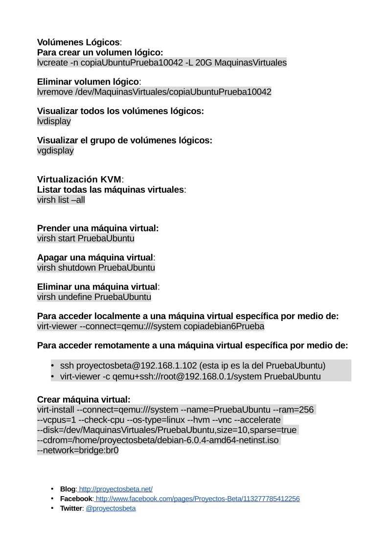 Imágen de pdf Comandos utiles de LVM y KVM